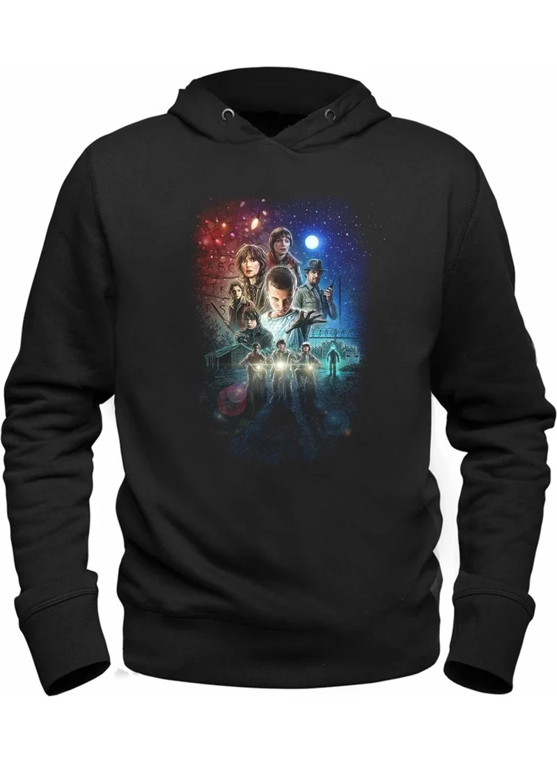 Alfa Tshirt Alpha Tshirt Stranger Things Hooded Kids Sweatshirt