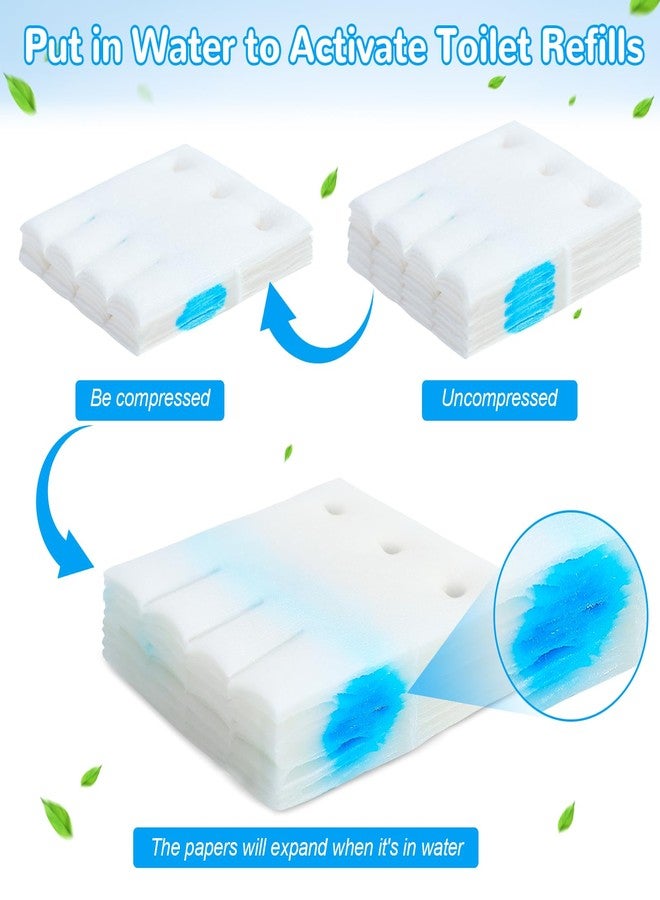 Effacera 48 Count Flushable Toilet Refills, Disposable Toilet Bowl Paper Bulk, Fresh Flushable Toilet Brush Refill Pads for Toilet and Bathroom, Toilet Brush Accessories (No Handle) - Image 5