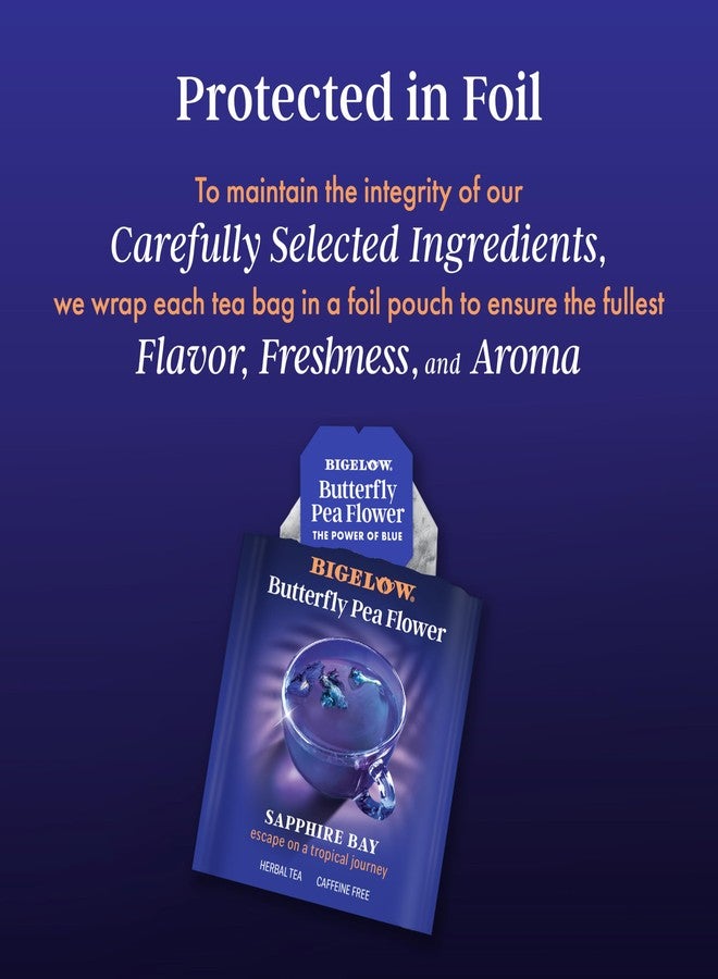 Bigelow Tea Sapphire Bay Butterfly Pea Flower, Blue Tea, Caffeine Free (Pack of 6), 108 Total Tea Bags - Image 4