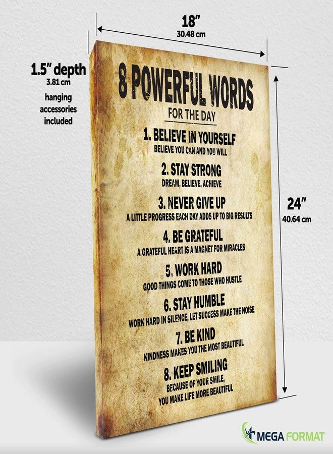 MEGA FORMAT Motivational Quotes 8 Powerful Words for the day Poster Thick Cardstock Paper, Ready to be Framed 11"x14" inches Inspirational Wall Art Print Positive Affirmation Pictures for Bedroom Décor, G - Image 2