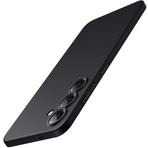 JETech Slim Case for Samsung Galaxy S25 5G with Camera Lens Full Protection UltraThin Lightweight Matte Finish Minimalist Protective Phone Cover Black - Image 1