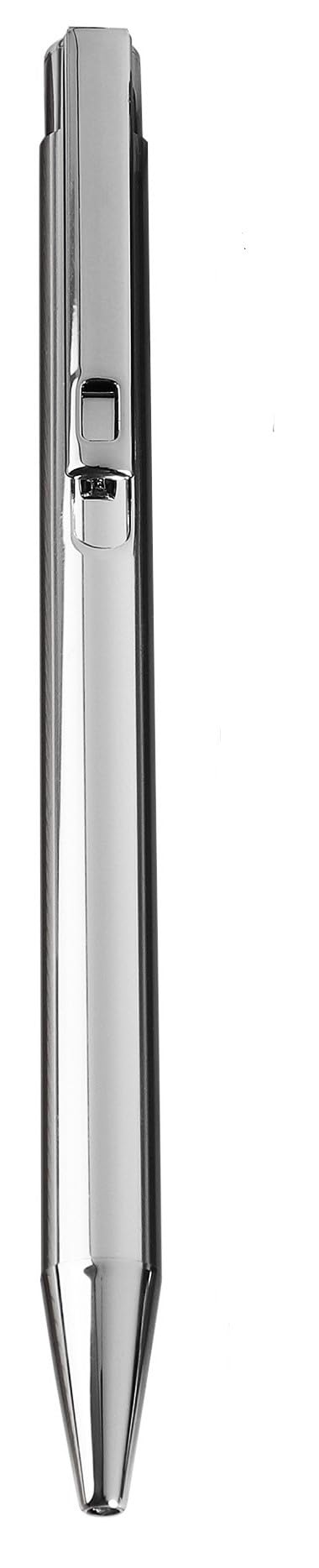 worison Elegant Slim Metallic Retractable Ballpoint Pens Smooth, Sturdy Ideal for Gifting (Silver, Pack of 1) - Image 1