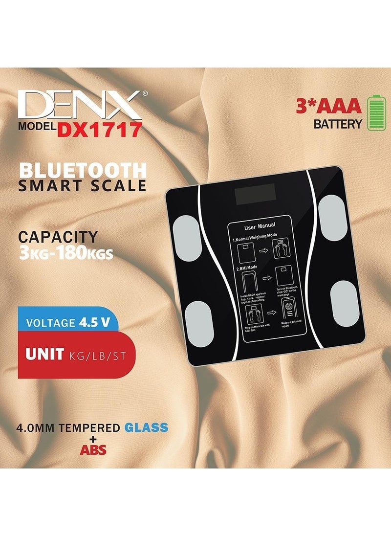 Denx The smart scale to measure weight up to 180 kilograms with muscle and body mass measurement from Denx  - Image 2