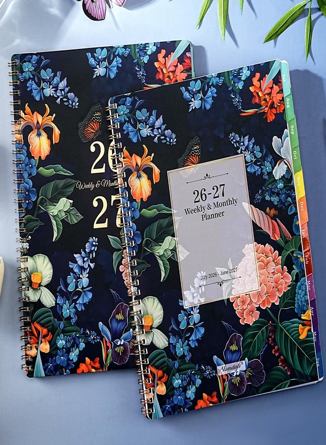 Vondafe Planner 2026-2027 - Academic Planner 2026-2027, July 2026 - June 2027, 9" x 11", 26-27 Planner Weekly and Monthly, Calendar Planner with Colorful Monthly Tabs + Twin-Wire Binding + Inner Pocket + Premium Thick Paper - Image 2
