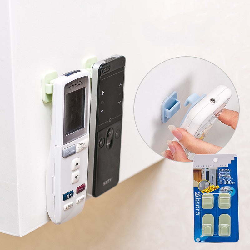 Multifunctional Adhesive Remote Control Hook Pink 
