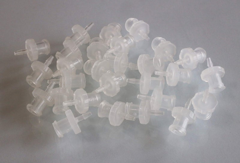 BleedZone Female Hose Connector - 1/16" PP Polypropylene Hose Barb Fittings, 25x Luer Lock Adapter for Laboratory Equipment, Syringe - Image 2