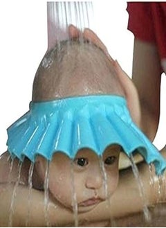 Shuiniba Shuiniba baby shower bathing cap soft shower cap hat wash hair shield for children kids (blue) 