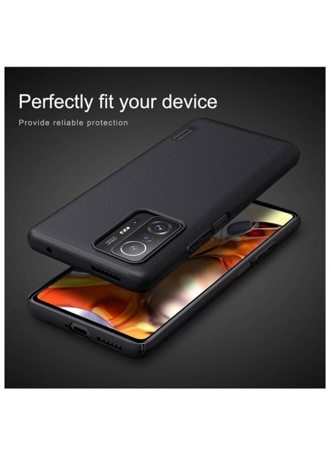 Nillkin Super Frosted Shield Back Hard Case Cover For Xiaomi Mi 11T/11T Pro Black - Image 3