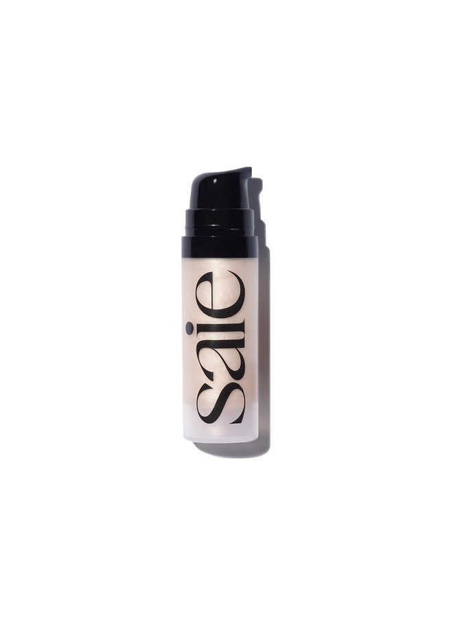 Saie Mini Glowy Super Gel Lightweight Illuminator - Luminizer + Makeup Primer for Glowing Skin - Enriched with Vitamin C + Hydrating Squalane Oil - Travel Size Holiday Gifts - Starglow (0.5 oz) - Image 1