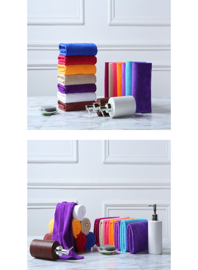 30*70cm Big Towel Thicken Quick-drying Beauty Salon Yoga Towel Absorbent Large Microfiber Car Cleaning Cloth - Image 2