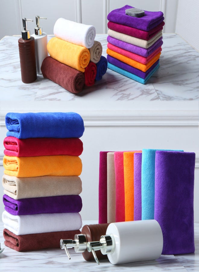 30*70cm Big Towel Thicken Quick-drying Beauty Salon Yoga Towel Absorbent Large Microfiber Car Cleaning Cloth - Image 3