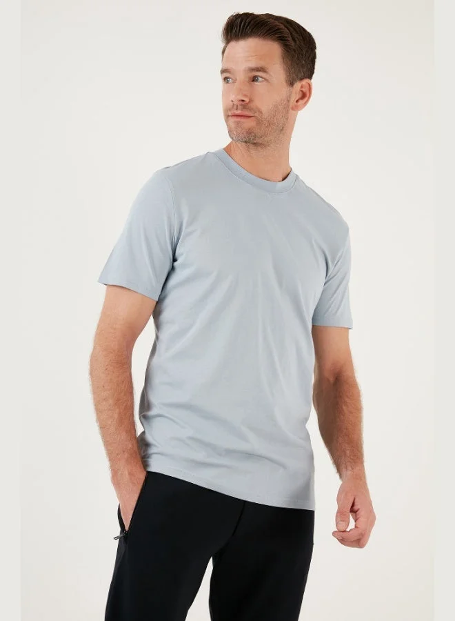 Buratti  Buratti Cotton Regular Fit Crew Neck Basic T Shirt Men's T SHIRT 59020201  | Best Price UAE