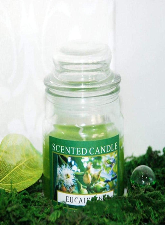 Infispace® 3 Oz Eucalyptus Scented Jar Candle (Burn Time: 20-22 Hours) - Image 1