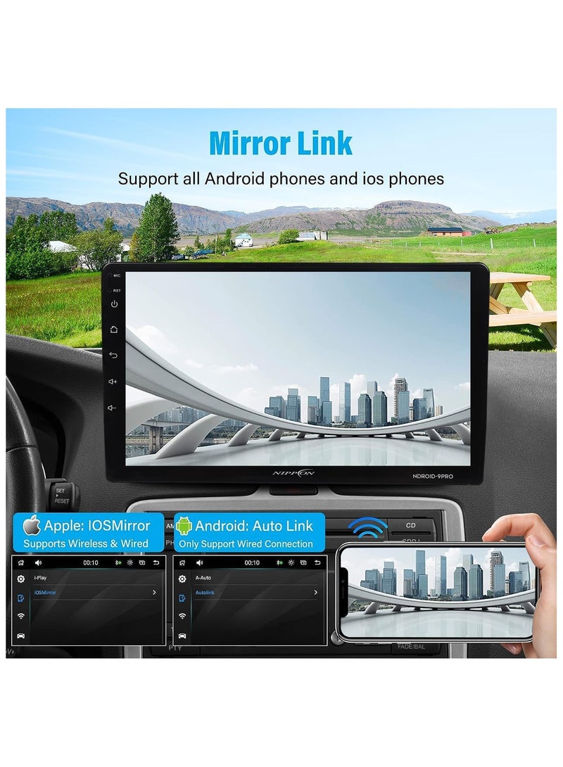 WINCA Android 12 Car Stereo Wireless iOS/Android Mirror Link 9 Inch, HD 1080P Touchscreen Car Radio with WiFi,GPS Navigation,Bluetooth,FM Radio,SWC (RAM 2GB, ROM 64GB CARPLAY 1) - Image 3