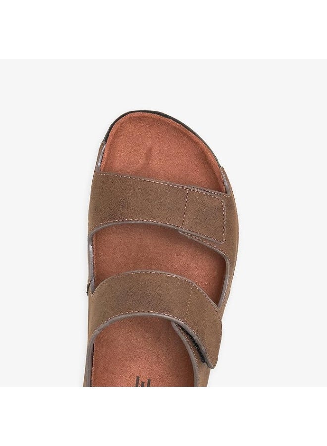 NDURE Men's Slip-On Sandal- Men's Comfortable Soft Lightweight Outdoor Slippers, Durable PU Sole, Man Made Leather, Traditional Sandals - Image 3