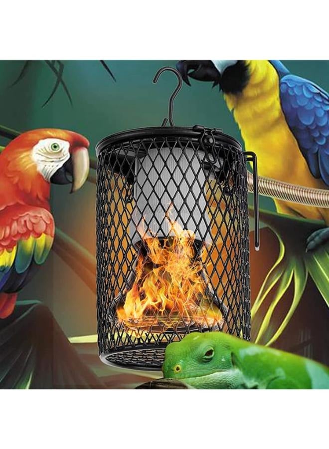 b&k مصباح الحرارة للتدفئة في فصل الشتاء للزواحف، سخان قفص الطيور المعلق مع أنبوب حديد مضاد للعض، سخان الحيوانات الأليفة من السيراميك بالأشعة تحت الحمراء لحوض السمك في حظيرة سحلية الدجاج - Image 1