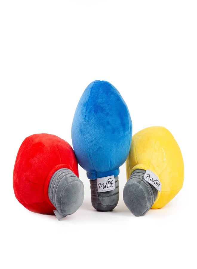 Midlee Plush Christmas Lights Dog Toy- Set of 3 - Image 1