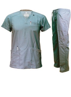 International Uniform L.L.C Premium V Neck Scrubs Medical Uniform Women and Man Scrubs Set Medical Scrubs Top and Pants  - Image 1