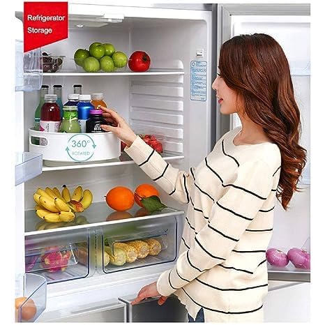 Multipurpose 360 Rotating Organizer Tray Lazy Susan Organiser Spice Cosmetic Holder Rack Tray for Kitchen Cabinet Spice Rack  - Image 4