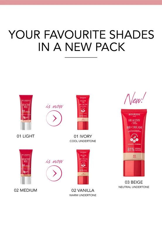 BOURJOIS PARIS Healthy Mix BB Cream - 01 - Ivory, 30ml