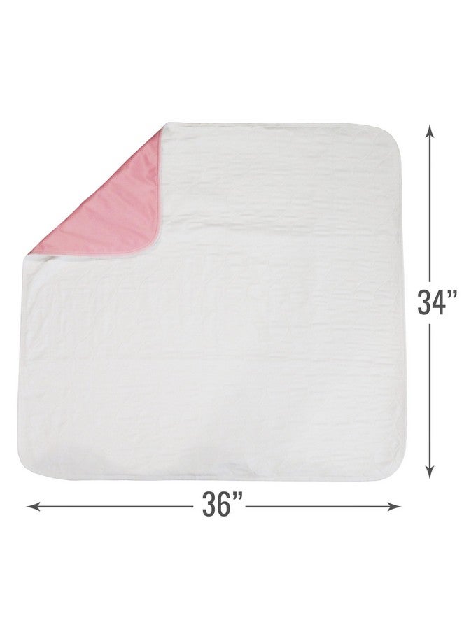 DMI DMI Washable Underpads for Caregiving, Hospitals, Washable Pee Pads for Dogs, FSA & HSA Eligible, Bed Pads for Adults, Babies & Furniture, 34″x 36″, 4 Count (Pack of 1) - Image 3
