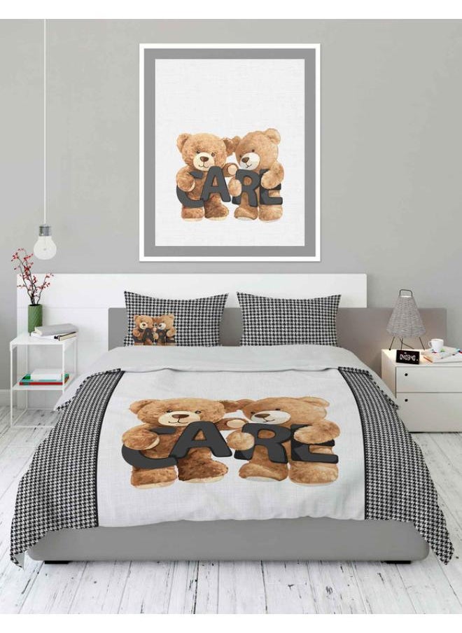 SHATTA Printed Comforter Set Single Size 220x 180 cm -Multicolour  - Image 1