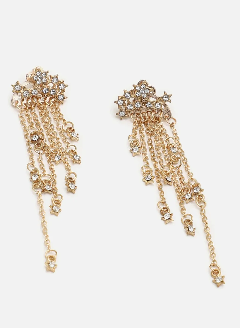 SOHI Stones Drop Earrings