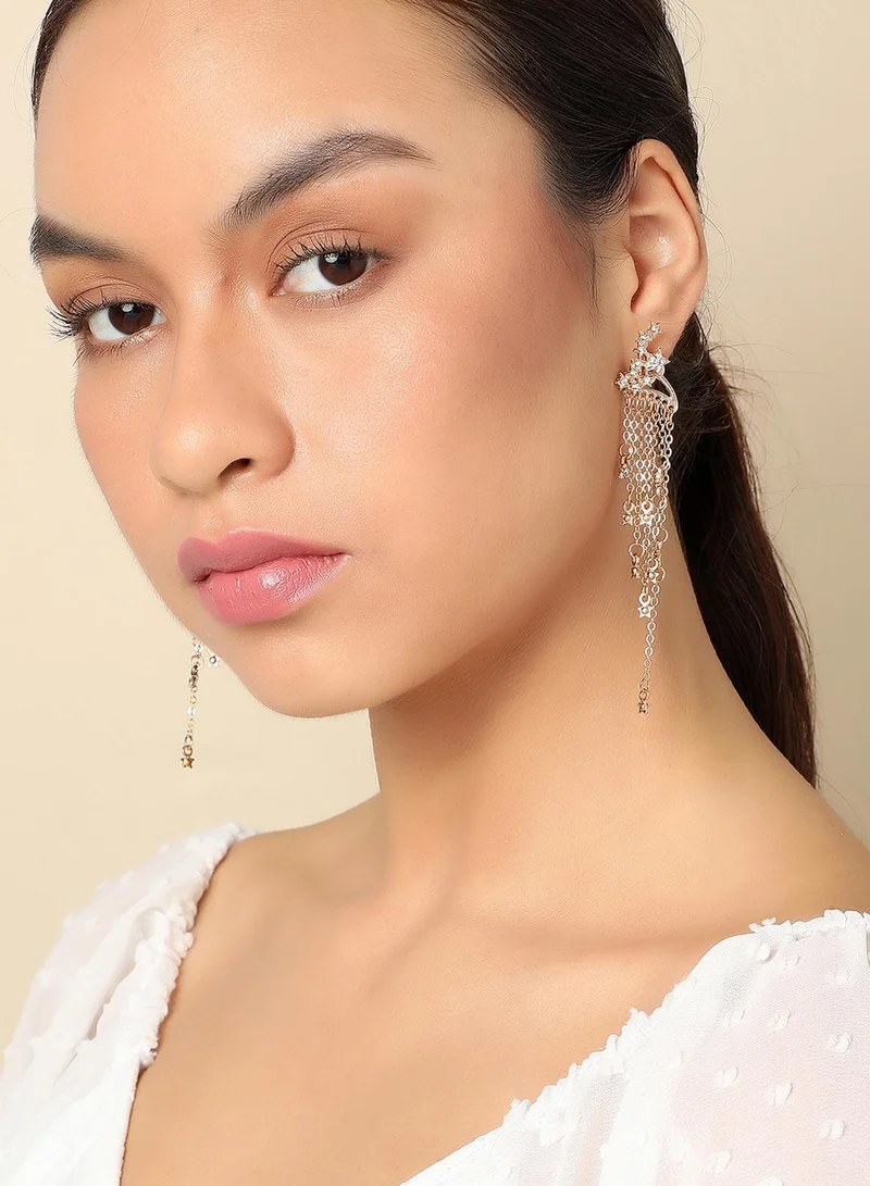 SOHI Stones Drop Earrings