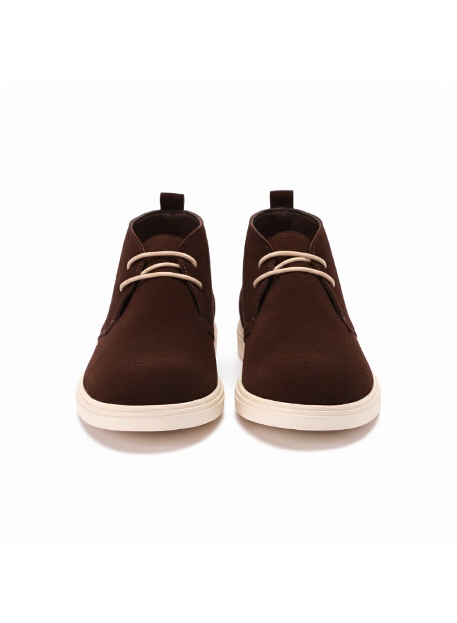 إيتاليانو حذاء رجالي من شمواه جلد طبيعى ونعل مطاطي تركي - Image 5