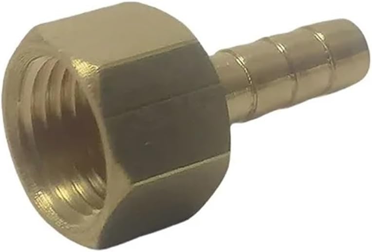 Brass M14x1 5 Female Thread 4mm OD Hose Pipe Fitting Coupler Connector - Image 2