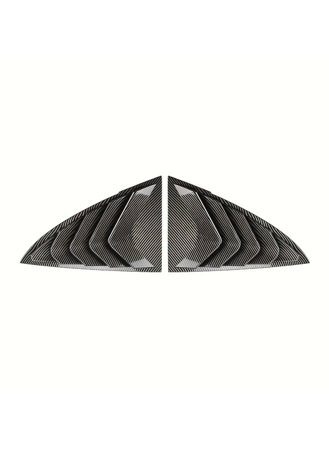 كربون لوك مثلث خلفي نوافذ معشقات لطراز 3 2017 2023 زوج - Image 5
