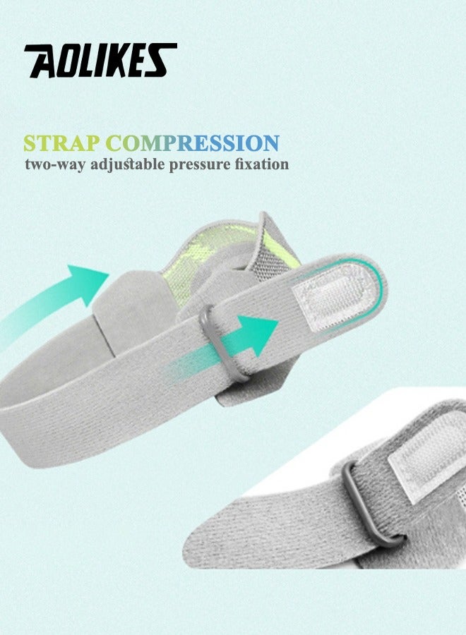 AOLIKES 1 Pack Premium Sports Patella Strap, Adjustable, Breathable & Shock Absorption Patella Band, Patella Tendon Knee Support for Sport, Workout, Fitness, Meniscus Tear, Arthritis, ACL, Joint Pain Relief (One Size, Indigo) - Image 3