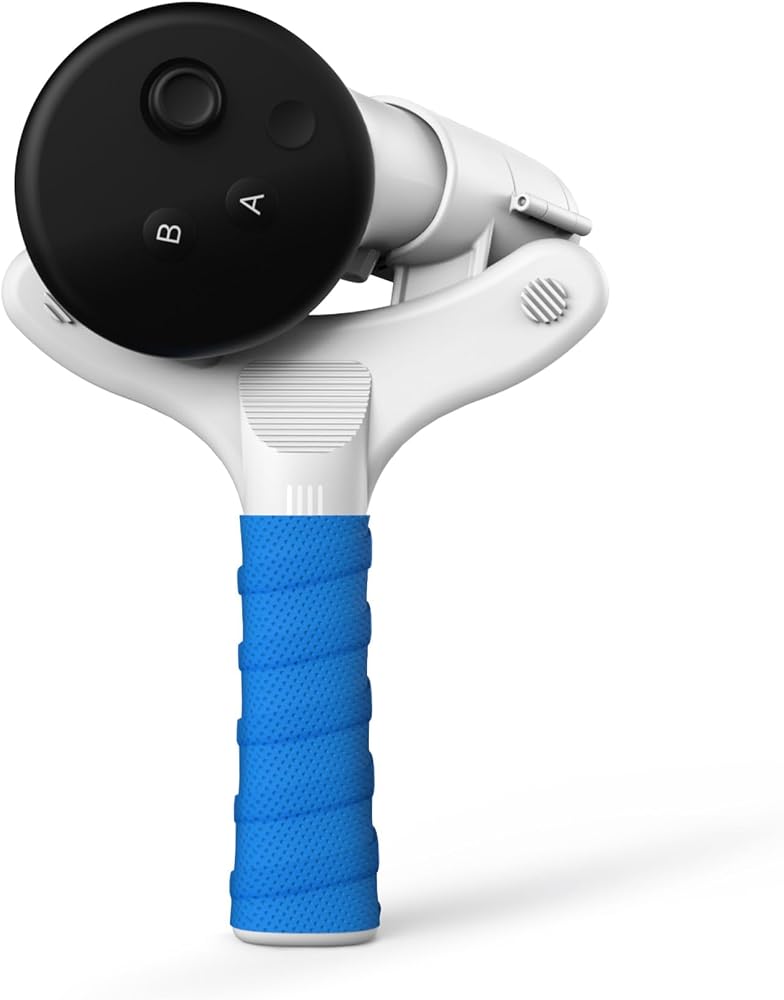 NALACAL Table Tennis Paddle for Meta Quest 3, Controller Grips for VR Game, Right Hand Fit, Compatible with Controller Accessories (Not for OEM Charging Dock Battery) - Image 1