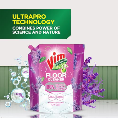 Vim Floor Cleaner: 1.8L | French Lavender with Sage | 100% Removal of stains for complete clean floors & long lasting fragrance - Image 2