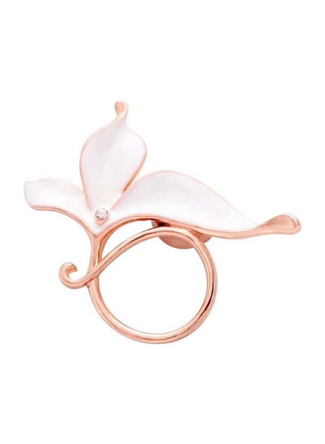 SENFAI Lovely Enamel Flower Magnetic Clip Eyeglass Holder Brooch Custom Jewelry(White 2) - Image 1