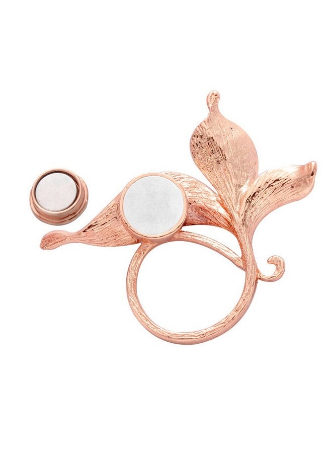 SENFAI Lovely Enamel Flower Magnetic Clip Eyeglass Holder Brooch Custom Jewelry(White 2) - Image 3