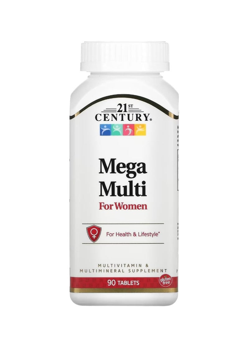 21st Century Mega Multi for Women 90 Tablets - Image 1