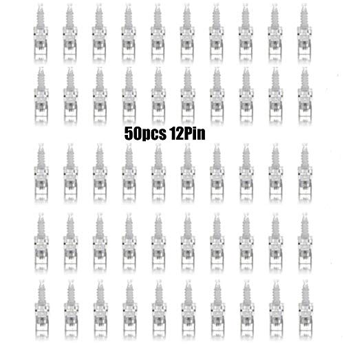 Diklap 50 pcs 12 needles : MYM Electric Derma Pen Microneedle 12 36 Needles Pin Micro Needles Skin Theraphy - Image 1