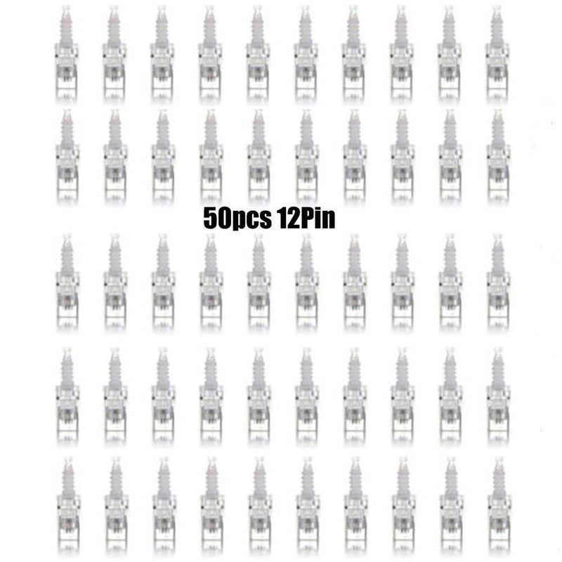 Diklap 50 pcs 12 needles : MYM Electric Derma Pen Microneedle 12 36 Needles Pin Micro Needles Skin Theraphy - Image 4