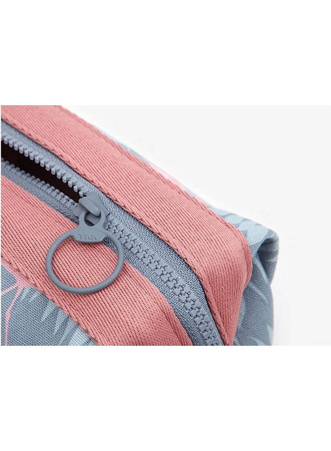 Bluwings Multifunction Printed Cosmetic Makeup Stationery Vanity Jewellery Travel Pouch Purse Organizer with Premium Zipper for Women and Girls (1 PCS- Grey) - Image 5