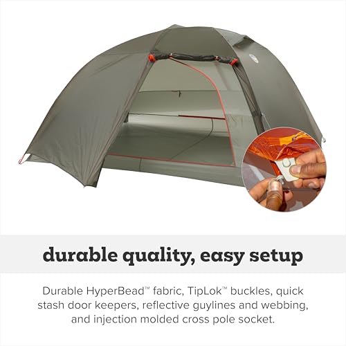 Big Agnes Copper Spur UL - Backpacking Tent For Camping, 3 Season, Ultralight, Waterproof, Anodized Poles, Lichen Green/Mercury, 3 Person XL - Image 5