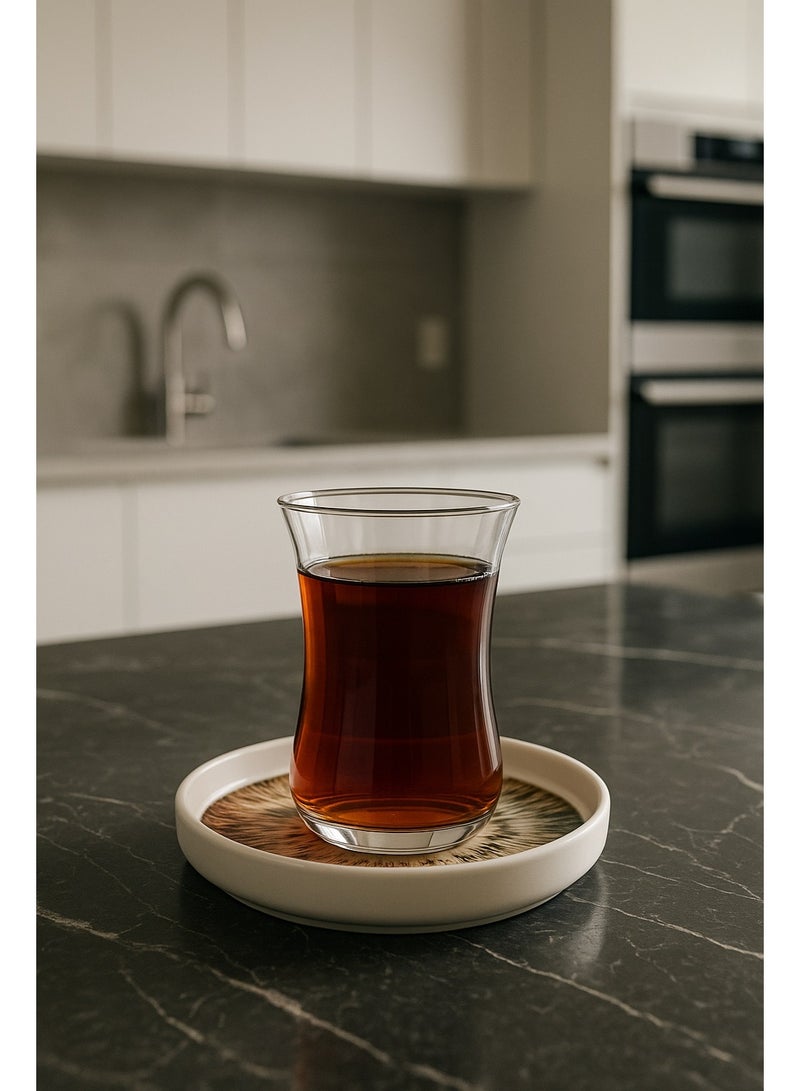 أوزو طقم صحون فاخر  بورسلان تركي  مكون من 36 قطعه مناسب ل 6 اشخاص - Image 4