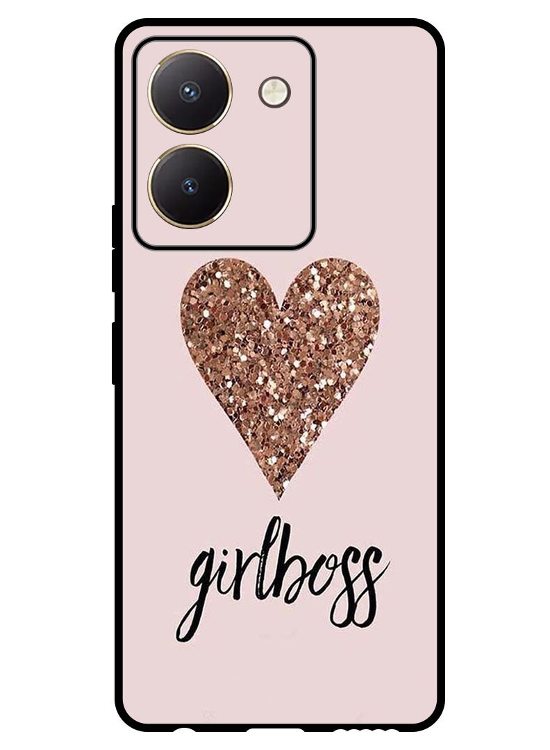 Theodor Protective Case Anti Scratch Shock Proof Bumper Cover For Vivo Y27s Girls Boss & Heart - Image 1