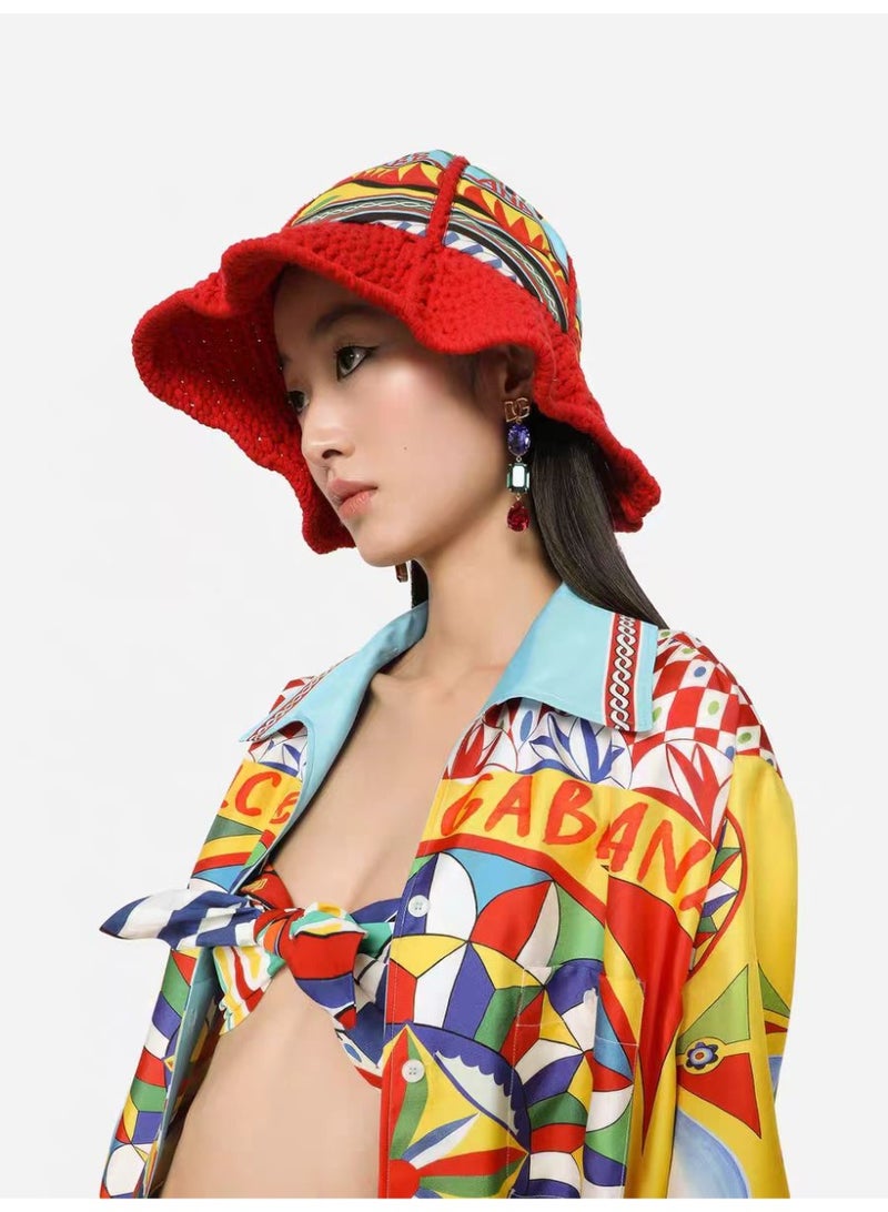 D&G Colorful Gem Drop Earrings - Gold-Tone DG Logo & Multi-Colored Crystals for Luxury Party & Evening Style - Image 3