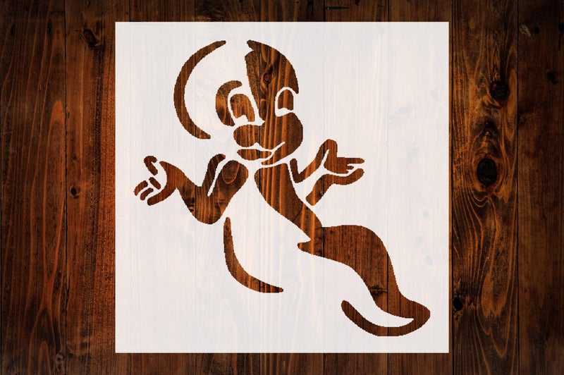 STENCILAIR Casper The Friendly Ghost Custom Cut Stencil, 5.5x5.5 Inch for DIY Art, Scrapbooking, Wall Painting & More - Image 1