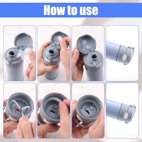 Gosknor 4pcs Bottle Seal Rings, Silicone Water Bottle Gasket Replacement Accessories for Thermos Funtainer 16 oz Stainless Steel Vacuum Insulated Bottle - Image 3