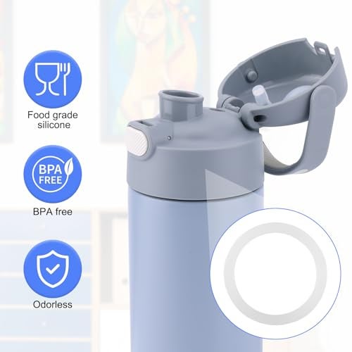 Gosknor 4pcs Bottle Seal Rings, Silicone Water Bottle Gasket Replacement Accessories for Thermos Funtainer 16 oz Stainless Steel Vacuum Insulated Bottle - Image 4