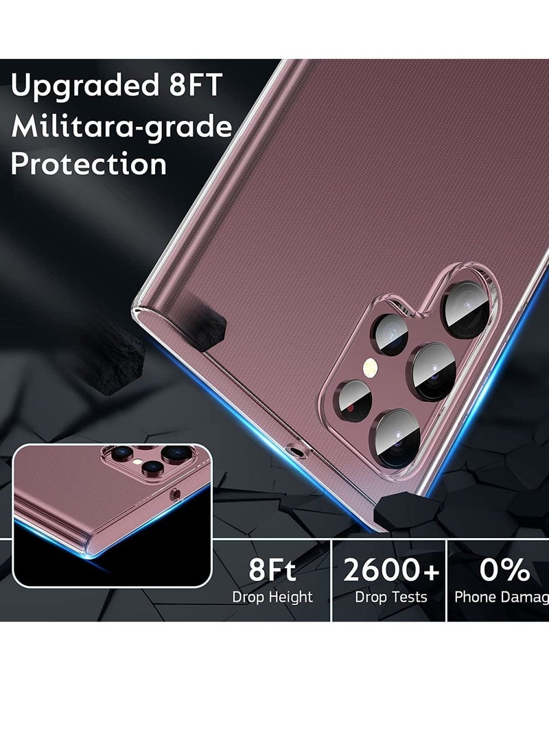 Raxoom Crystal Clear Case Designed for Galaxy S22 ULTRA,Slim Fit [Ultra Transparent ] Shockproof Case Cover for Samsung Galaxy S22 ULTRA - Image 4
