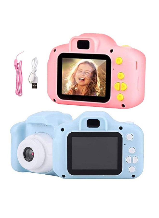 Generic X5s Children's Camera High Definition X2 Photography Mini Single Reflex Double Lens Toy Gift For Kids Compact Digital Camera-Body Color:Ultra HD Dual Camera + Frog Green + No Card  - Image 3