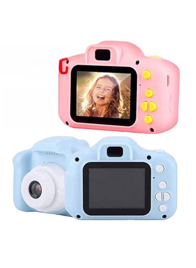 Generic X5s Children's Camera High Definition X2 Photography Mini Single Reflex Double Lens Toy Gift For Kids Compact Digital Camera-Body Color:Ultra HD Dual Camera + Frog Green + No Card  - Image 2